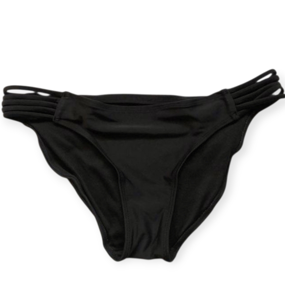 ☆Xhilaration Black Strappy Bikini Bottom☆ - Picture 1 of 2